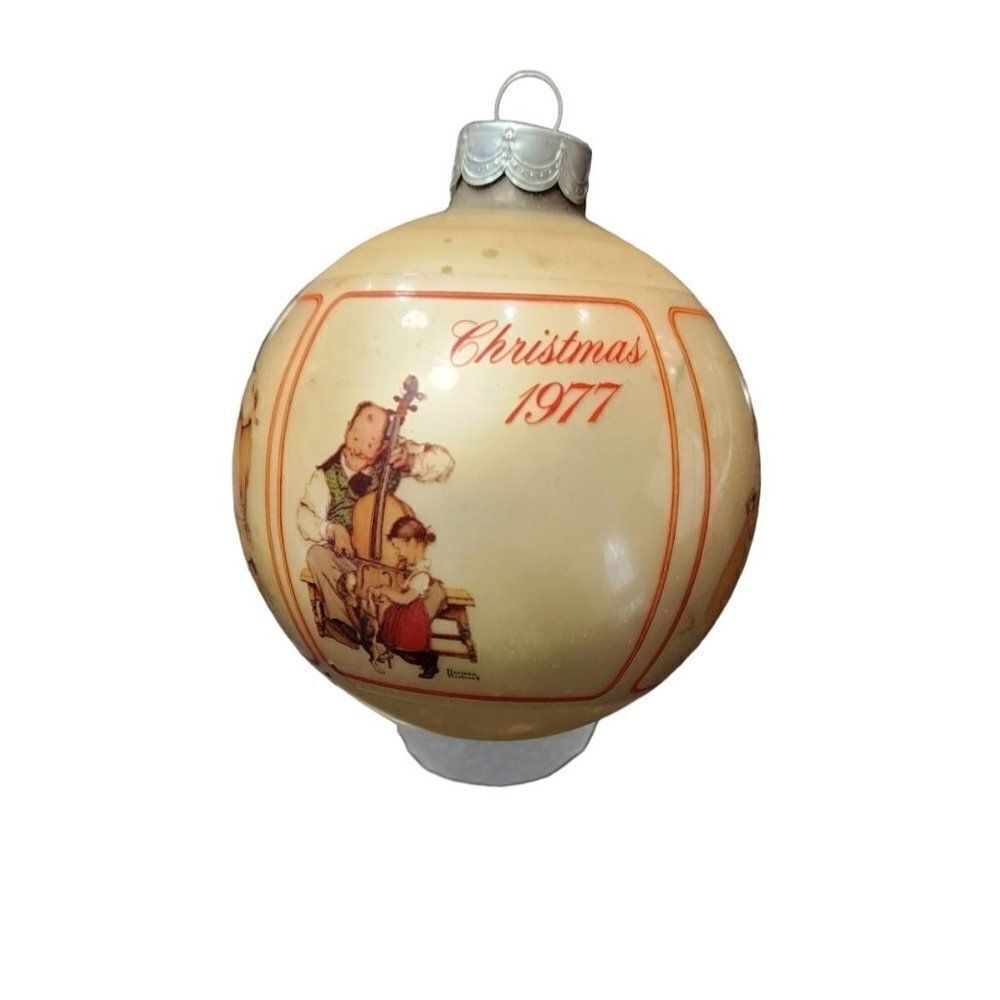 Vintage Norman Rockwell Christmas 1977 Christmas Ornament